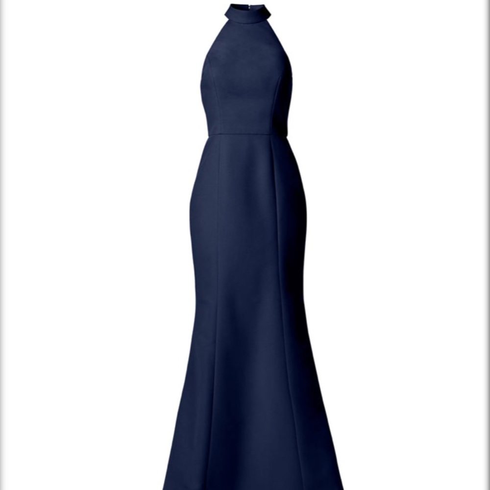 AMSALE Austin high neck dress